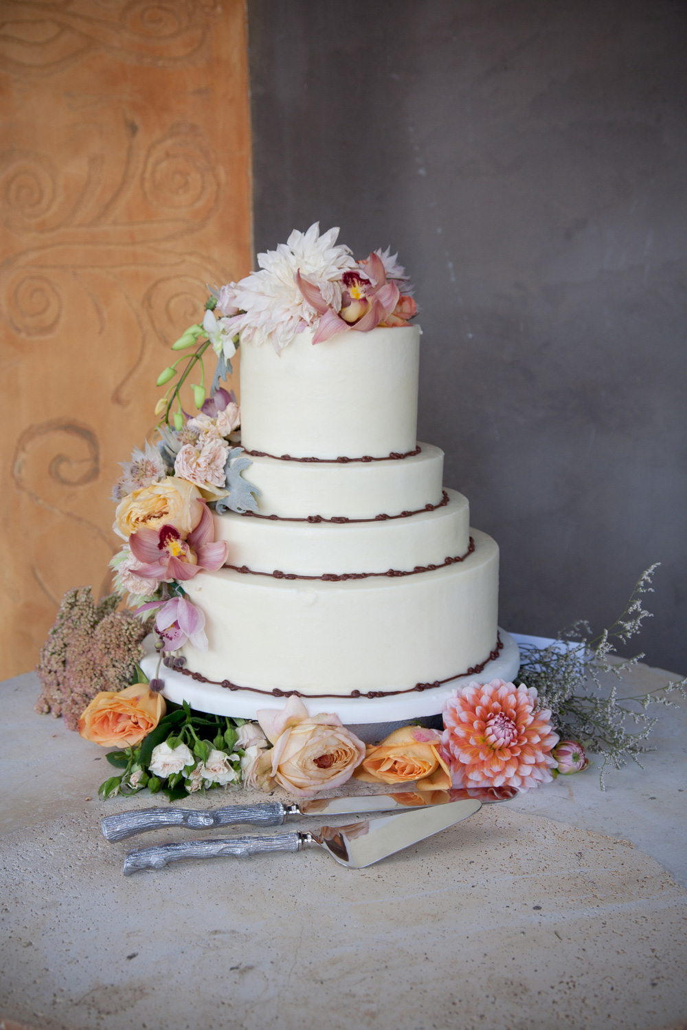 The wedding cake from Flour Chylde Bakery