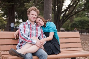 Engagement portraits for Elly and Joel at Howarth Park in Santa Rosa, CA